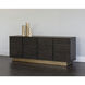 Paris 78.75 X 18 inch Espresso / Antique Brass Sideboard